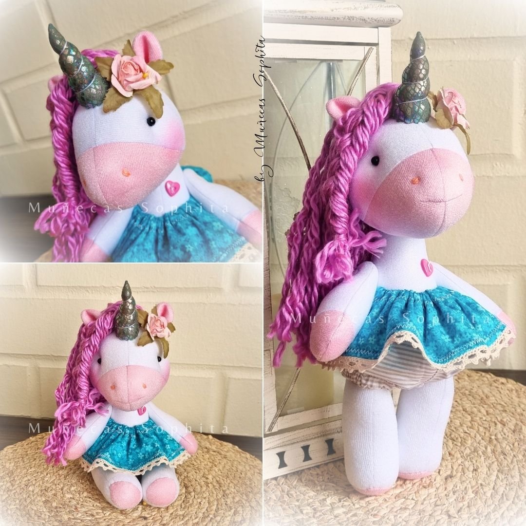 Muñeco de trapo Unicornio
